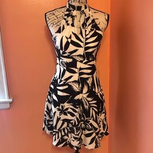 NWT Express black and white dress size 0